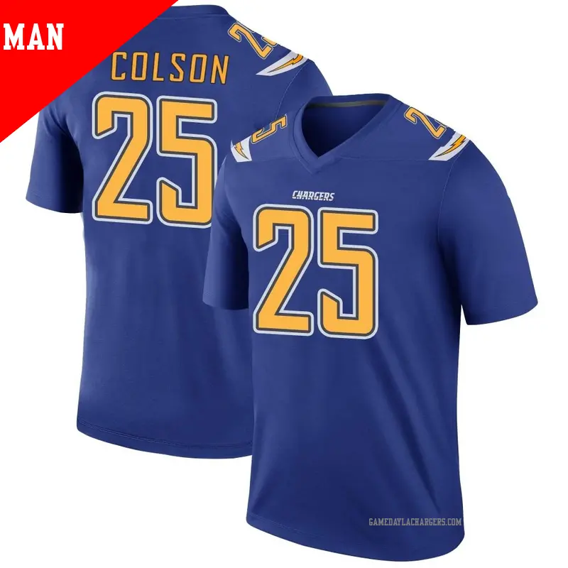 Mens chargers color rush jersey shop